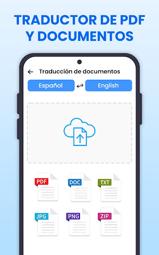 Captura de pantalla de Todo Traducir: Foto, PDF, DOC