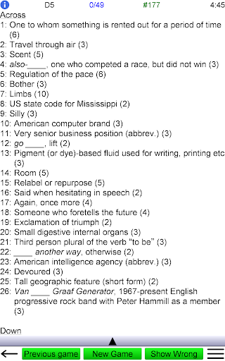 Crossword Unlimited screenshot