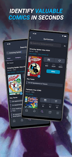 Captura de pantalla de Key Collector Comics