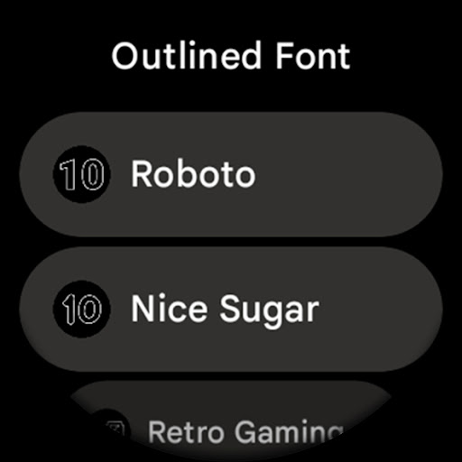 Captura de pantalla de Outlined Watch Face