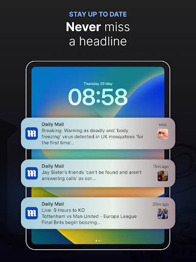 Daily Mail: Breaking News Live Screenshot
