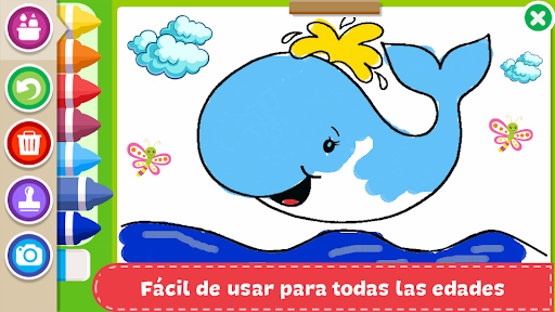 Captura de pantalla de Colorea y aprende animales