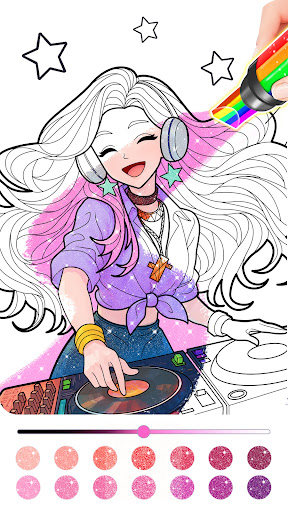 Captura de pantalla de Juego de Princesas: Colorear
