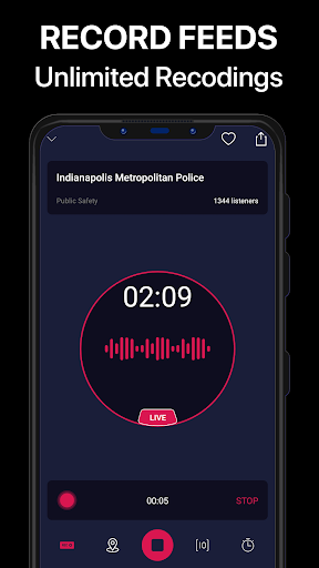 Captura de pantalla de Police Scanner Pro - App