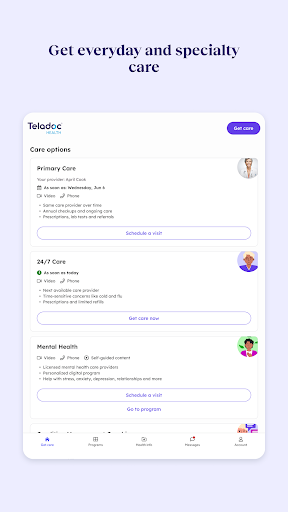 Captura de pantalla de Teladoc Health