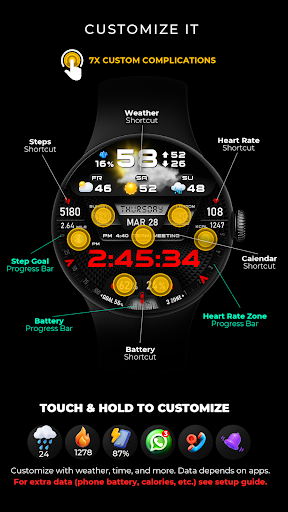 PER27 Digital Watch Face screenshot