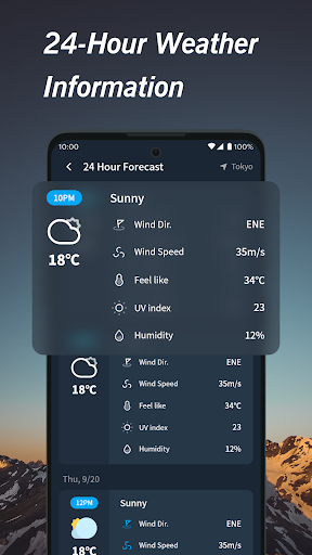 Captura de pantalla de Clima cálido
