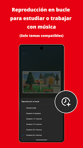 Captura de pantalla de Nintendo Music
