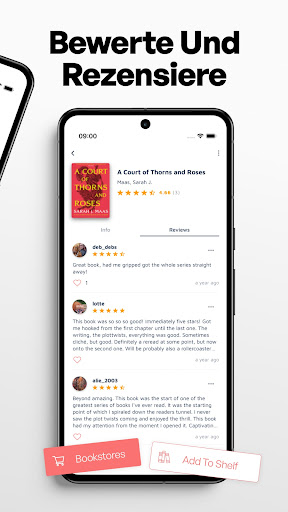 Bookshelf-Virtuelle Bibliothek Screenshot