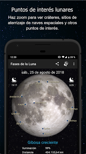 Captura de pantalla de Fases de la Luna Pro