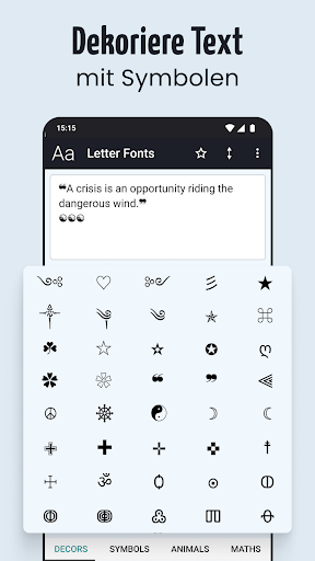 Schriftarten - schöne Texte Screenshot