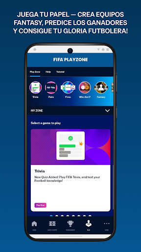 Captura de pantalla de FIFA la aplicación oficial