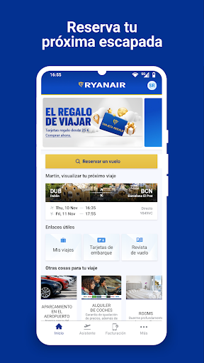 Captura de pantalla de Ryanair