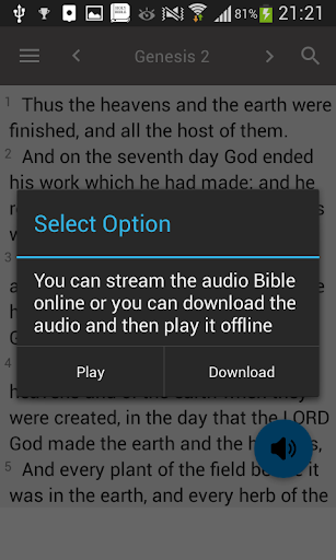 Captura de pantalla de King James Bible - KJV Offline