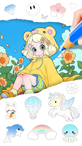 Captura de pantalla de Juego de Princesas: Colorear