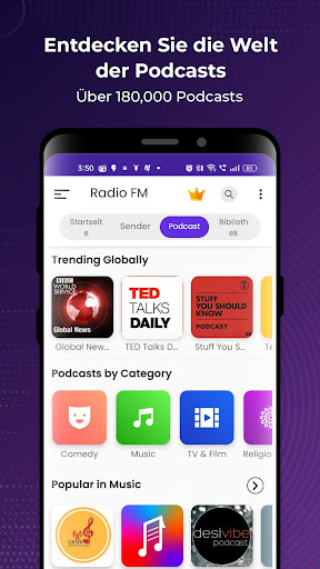 Radio FM: Live-Radio-App Screenshot