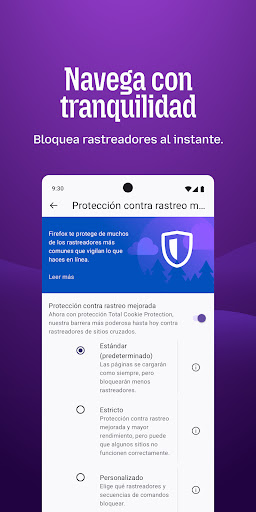 Captura de pantalla de Firefox: navegador privado