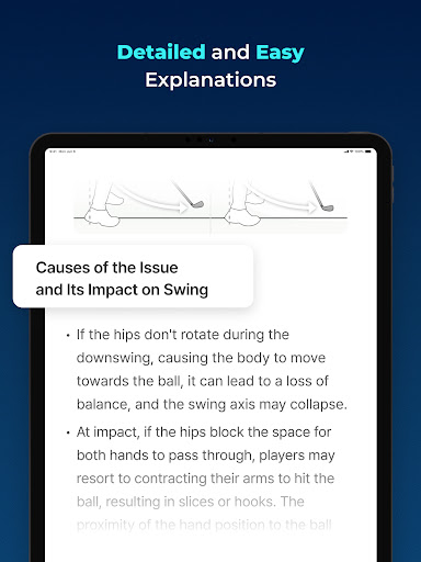 Captura de pantalla de GolfFix: Análisis de Swing IA
