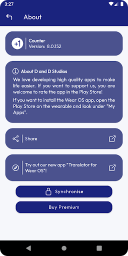 Zähler für Wear OS Screenshot