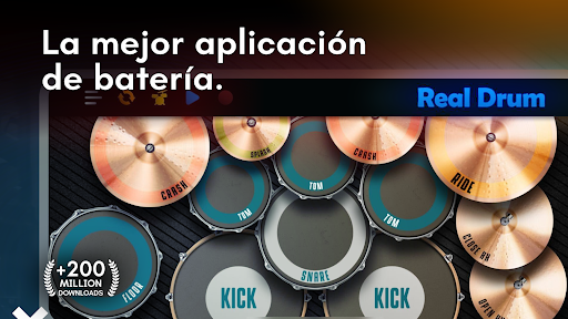 Captura de pantalla de Real Drum: batería electrónica