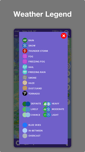Fahrwetter: Straßenbedingungen Screenshot