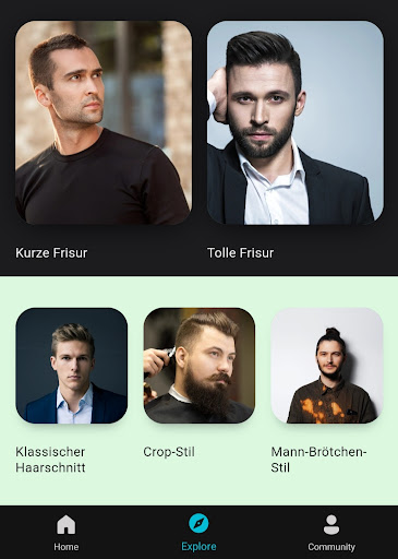 Herren Frisuren App Screenshot