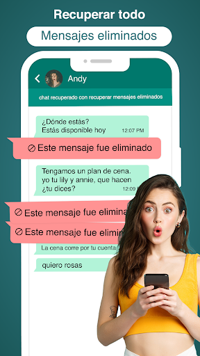 Captura de pantalla de Recuperar mensajes eliminados