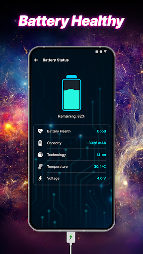 Captura de pantalla de 3D Battery Charging Animation