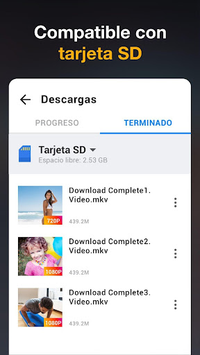 Captura de pantalla de Descargador de vídeos en HD