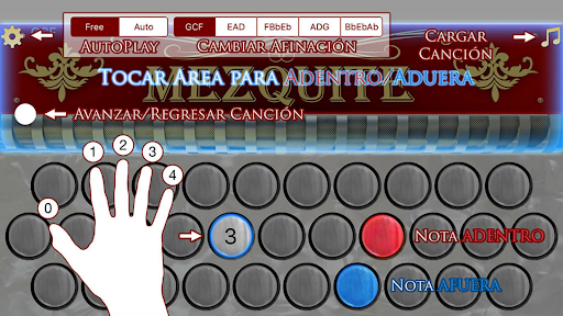 Captura de pantalla de Mezquite Acordeón Diatónico