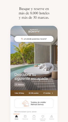 Captura de pantalla de Marriott Bonvoy™