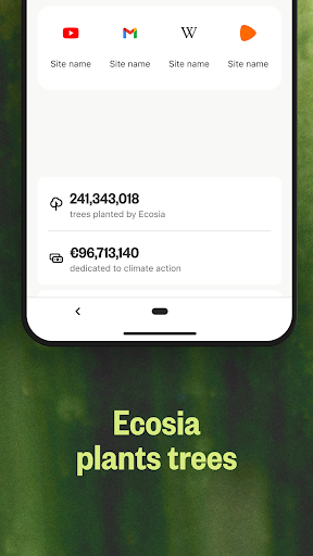 Ecosia: Search to plant trees screenshot