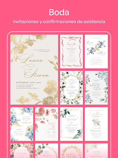 Captura de pantalla de Crea Tarjetas de Invitación