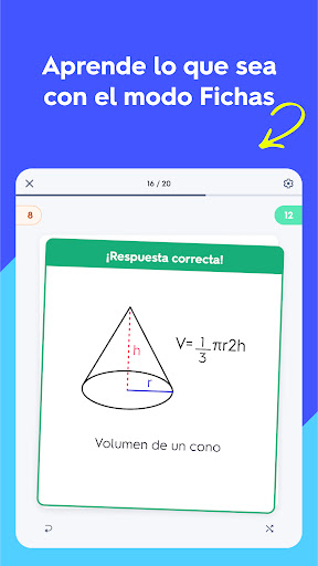 Captura de pantalla de Quizlet: fichas creadas con IA