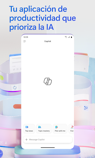 Captura de pantalla de Microsoft 365 Copilot