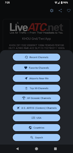 Captura de pantalla de LiveATC for Android