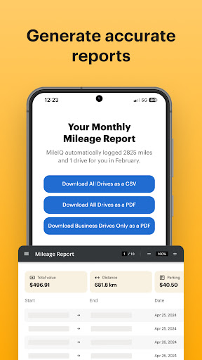 Captura de pantalla de Mileage Tracker & Log - MileIQ