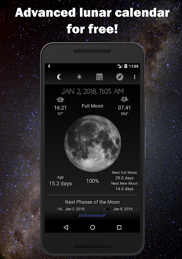 Captura de pantalla de Moon Phase Calendar
