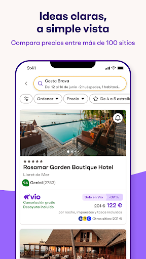Captura de pantalla de Ofertas Vio: viajes y hoteles