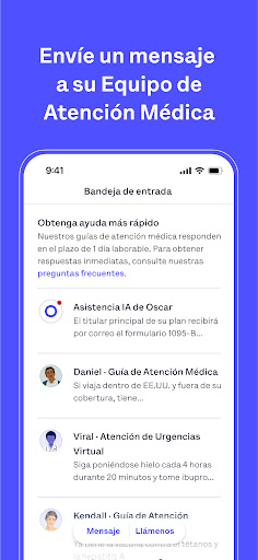 Captura de pantalla de Oscar Health