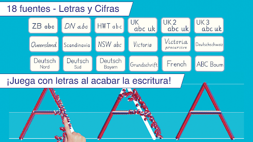 Captura de pantalla de Escribo en letras de imprenta