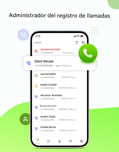 Captura de pantalla de Marcador telefónico