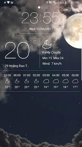 Weather app screenshot