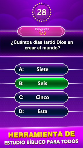 Captura de pantalla de Bible Trivia -Juego de palabra