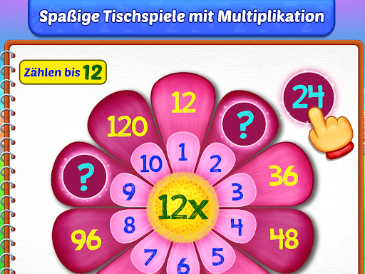 Multiplikation spiele Für 2-7 Screenshot