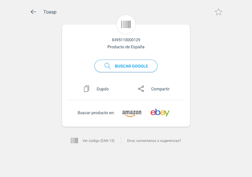 Captura de pantalla de Escáner de código QR