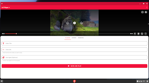 Captura de pantalla de Url Player +