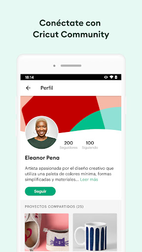 Captura de pantalla de Design Space: DIY con Cricut
