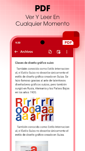 Captura de pantalla de Lector y Visor Documentos PDF