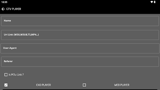Captura de pantalla de GTV PLAYER